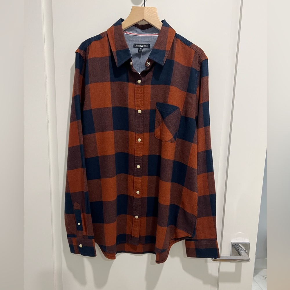 Flag and Anthem button down